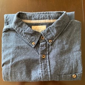 Men’s Rustic Blue Casual Dress Shirt